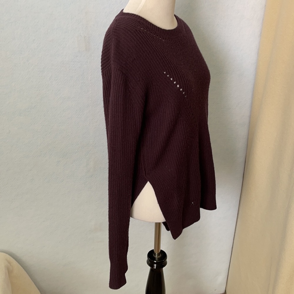 Lululemon Plum Purple Ribbed Knit Sweater - Picture 4 of 12